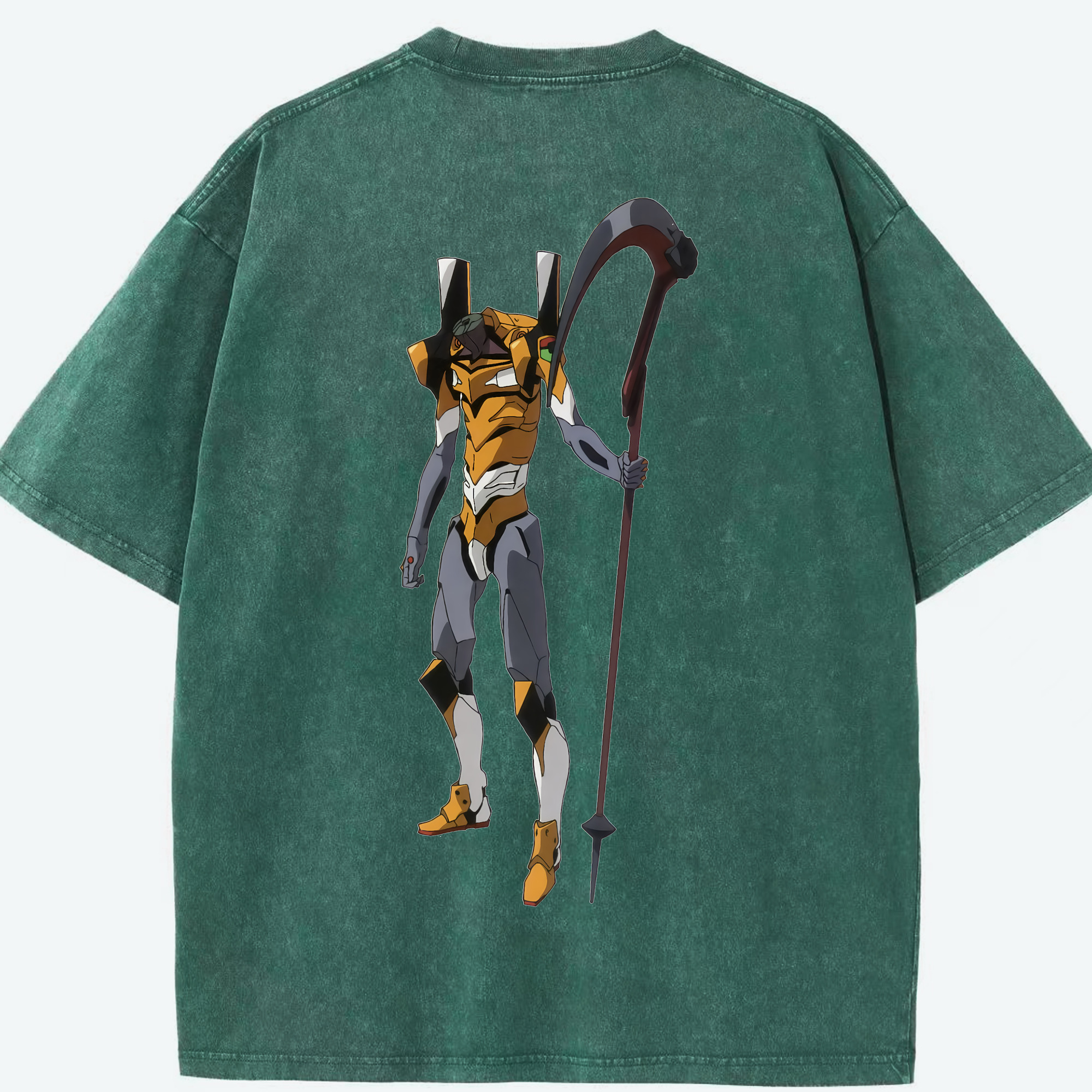 （画像用） EVA 新世紀エヴァンゲリオン 綿100% ヴィンテージ風 半袖Tシャツ（背面プリント）